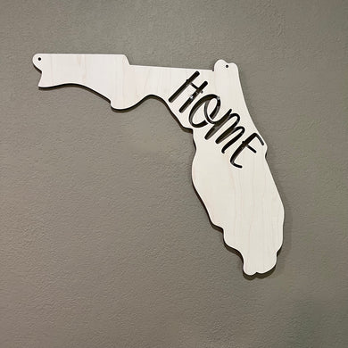State Home Florida 17x19 Sign