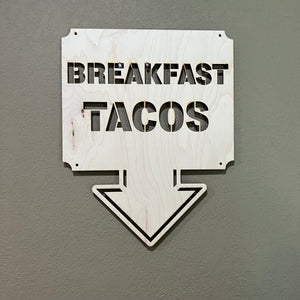 Breakfast Tacos 13x17 Sign