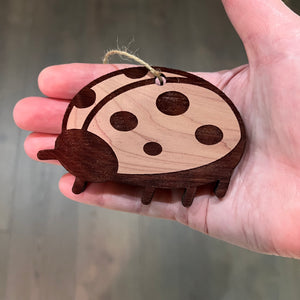 Ladybug - Cedar Ornament