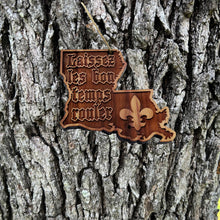 Load image into Gallery viewer, Laissez les Bon Temps Rouler - Cedar Ornament