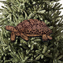 Load image into Gallery viewer, Land Turtle - Cedar Ornament