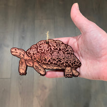 Load image into Gallery viewer, Land Turtle - Cedar Ornament