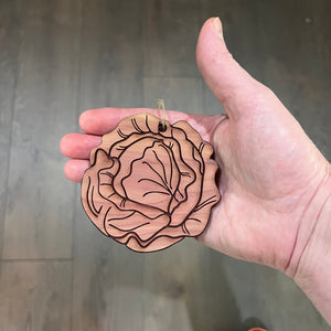 Lettuce - Cedar Ornament