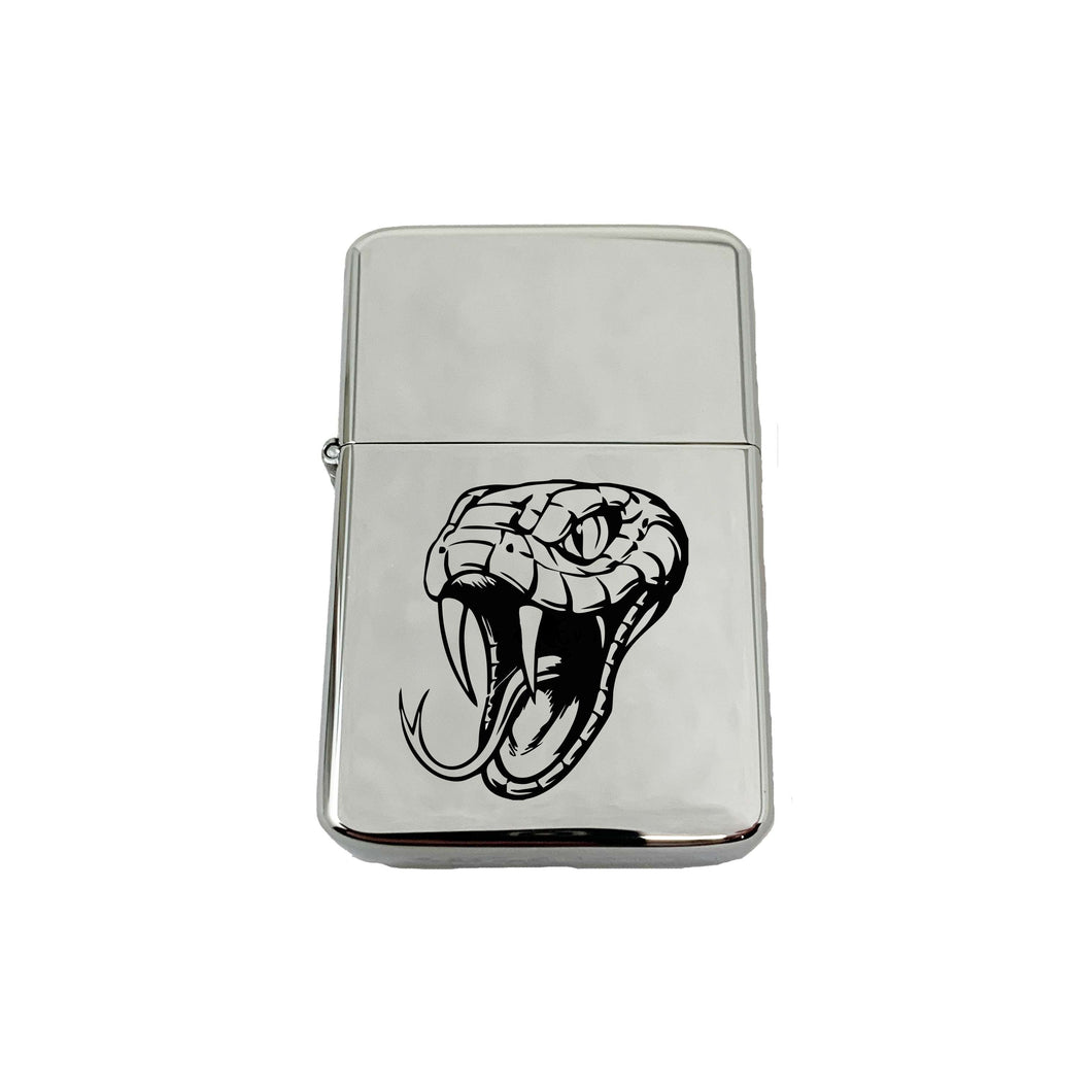 Lighter Angry Serpent Snake CHROME