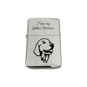 Lighter I love my Golden Retriever CHROME