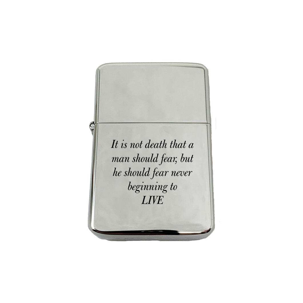 Lighter It is not Death that a Man should Fear Marcus Aurelius CHROME