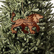 Load image into Gallery viewer, LION Worlds Most Dangerous Dad - Cedar Ornament