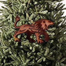 Load image into Gallery viewer, LION Worlds Most Dangerous Husband - Cedar Ornament