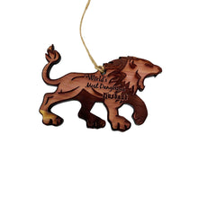 Load image into Gallery viewer, LION Worlds Most Dangerous Husband - Cedar Ornament