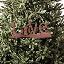 Load image into Gallery viewer, Love Baseball - Cedar Ornament