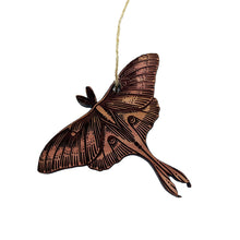 Load image into Gallery viewer, Luna Moth - Cedar Ornament