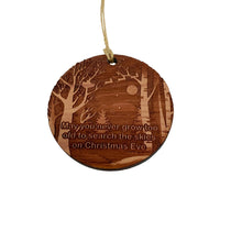 Load image into Gallery viewer, May you never Grow too Old  - Raw Cedar Cardinal Ornament