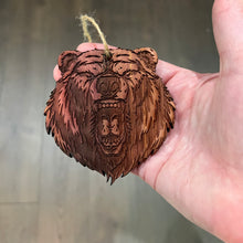 Load image into Gallery viewer, Mean Grizzly - Cedar Ornament