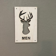 Load image into Gallery viewer, Men and Women Deer Restroom Signs 6x10 (Both Signs)