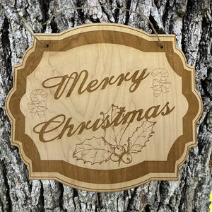 Merry Christmas sign 8x9