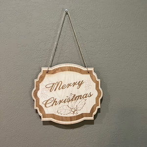 Merry Christmas sign 8x9