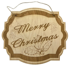 Merry Christmas sign 8x9