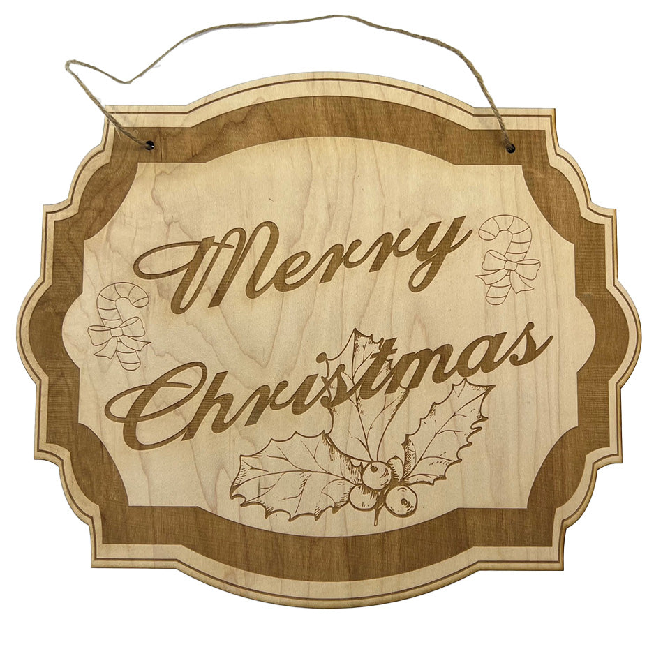 Merry Christmas sign 8x9