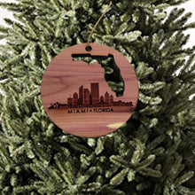 Load image into Gallery viewer, Miami FL - Cedar Ornament