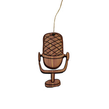 Load image into Gallery viewer, Microphone - Cedar Ornament