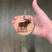 Load image into Gallery viewer, Moose - Cedar Ornament