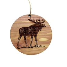 Load image into Gallery viewer, Moose - Cedar Ornament