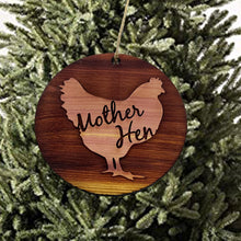 Load image into Gallery viewer, Mother Hen - Cedar Ornament