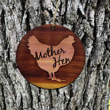 Load image into Gallery viewer, Mother Hen - Cedar Ornament