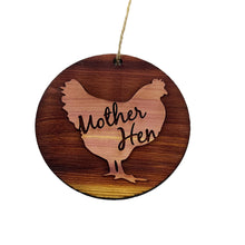 Load image into Gallery viewer, Mother Hen - Cedar Ornament