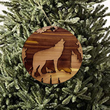 Load image into Gallery viewer, Mountain Wolves - Cedar Ornament