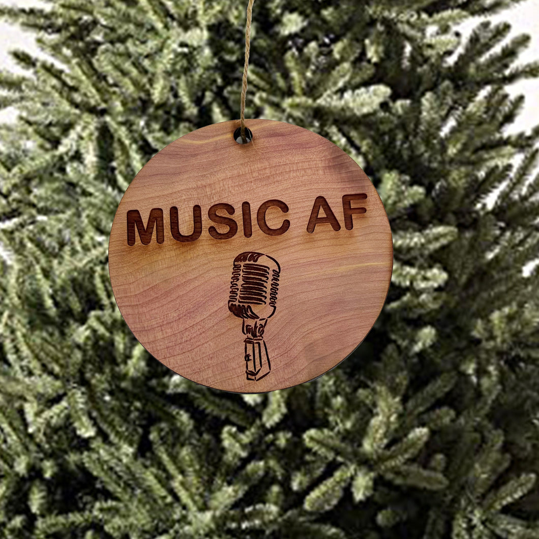 Music AF - Cedar Ornament