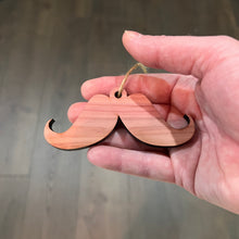 Load image into Gallery viewer, Mustache - Cedar Ornament