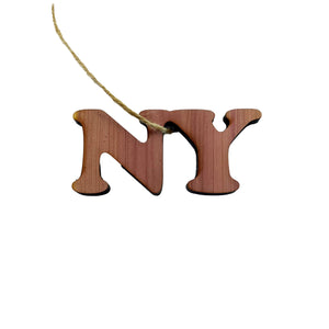 NY - Cedar Ornament