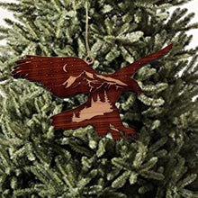 Load image into Gallery viewer, Night Eagle - Cedar Ornament