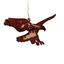 Load image into Gallery viewer, Night Eagle - Cedar Ornament