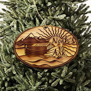 Noahs Ark - Cedar Ornament