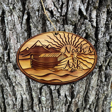 Noahs Ark - Cedar Ornament