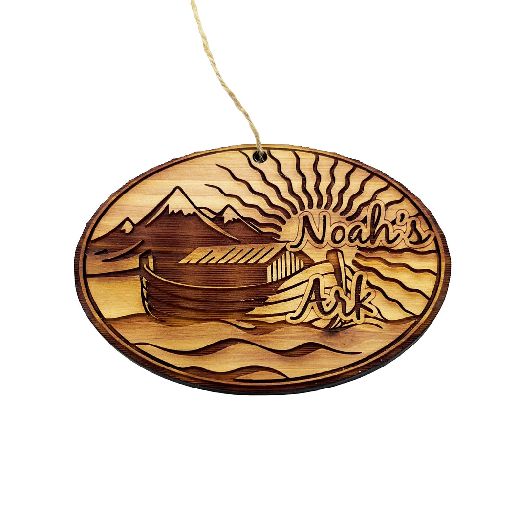 Noahs Ark - Cedar Ornament