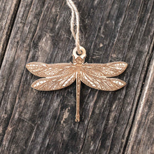 Load image into Gallery viewer, Ornament - Dragonfly - Raw Wood 4x3in