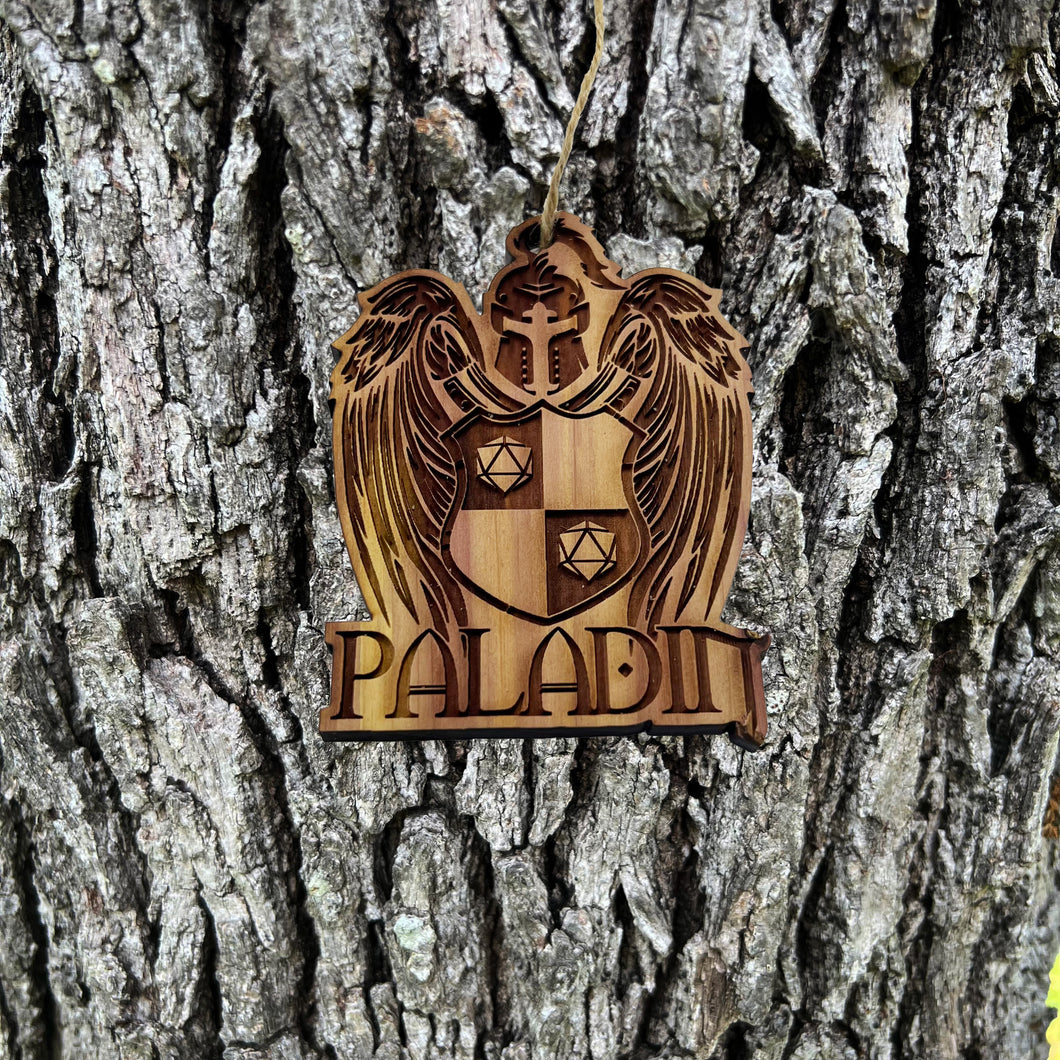 Paladin - Cedar Ornament