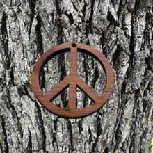 Load image into Gallery viewer, Peace Symbol - Cedar Ornament