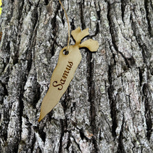 Load image into Gallery viewer, Ornament - Personalized Carot with your name - Raw Wood Maple