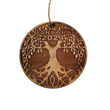 Load image into Gallery viewer, Personalized Celtic Tree of Life - Cedar Ornament