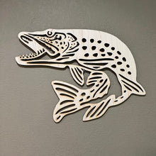 Load image into Gallery viewer, Pike Fish 19x14 Sign