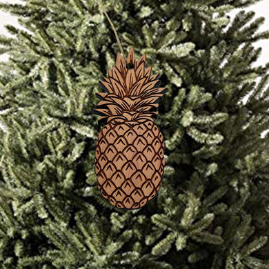 Pineapple - Cedar Ornament