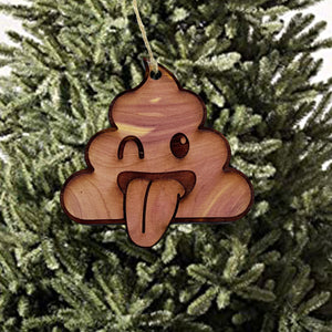 Poop - Cedar Ornament