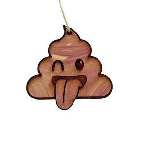 Poop - Cedar Ornament