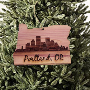 Portland OR - Cedar Ornament