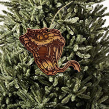 Load image into Gallery viewer, Rattlesnake Head - Cedar Ornament