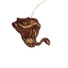 Load image into Gallery viewer, Rattlesnake Head - Cedar Ornament